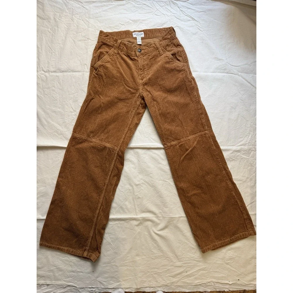 Vintage Corduroy Arizona Jeans Co Low Rise Flare Pants Y2K‎ Size 0 Brown 26x30